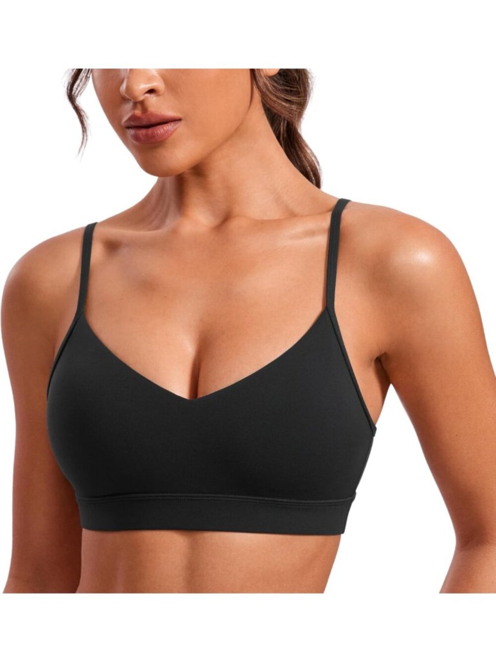 Soft V Neck Sports Bra | Butterluxe Fabric | Comfortable & Stylish Activewear